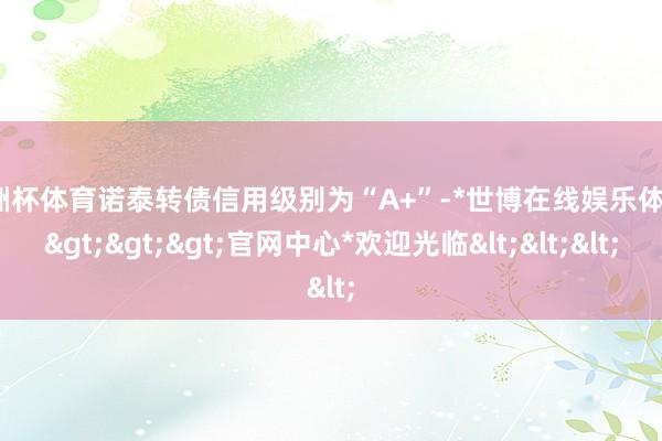 欧洲杯体育诺泰转债信用级别为“A+”-*世博在线娱乐体育*>>>官网中心*欢迎光临<<<